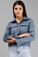 Miga's Women Winter Jacket  Blue