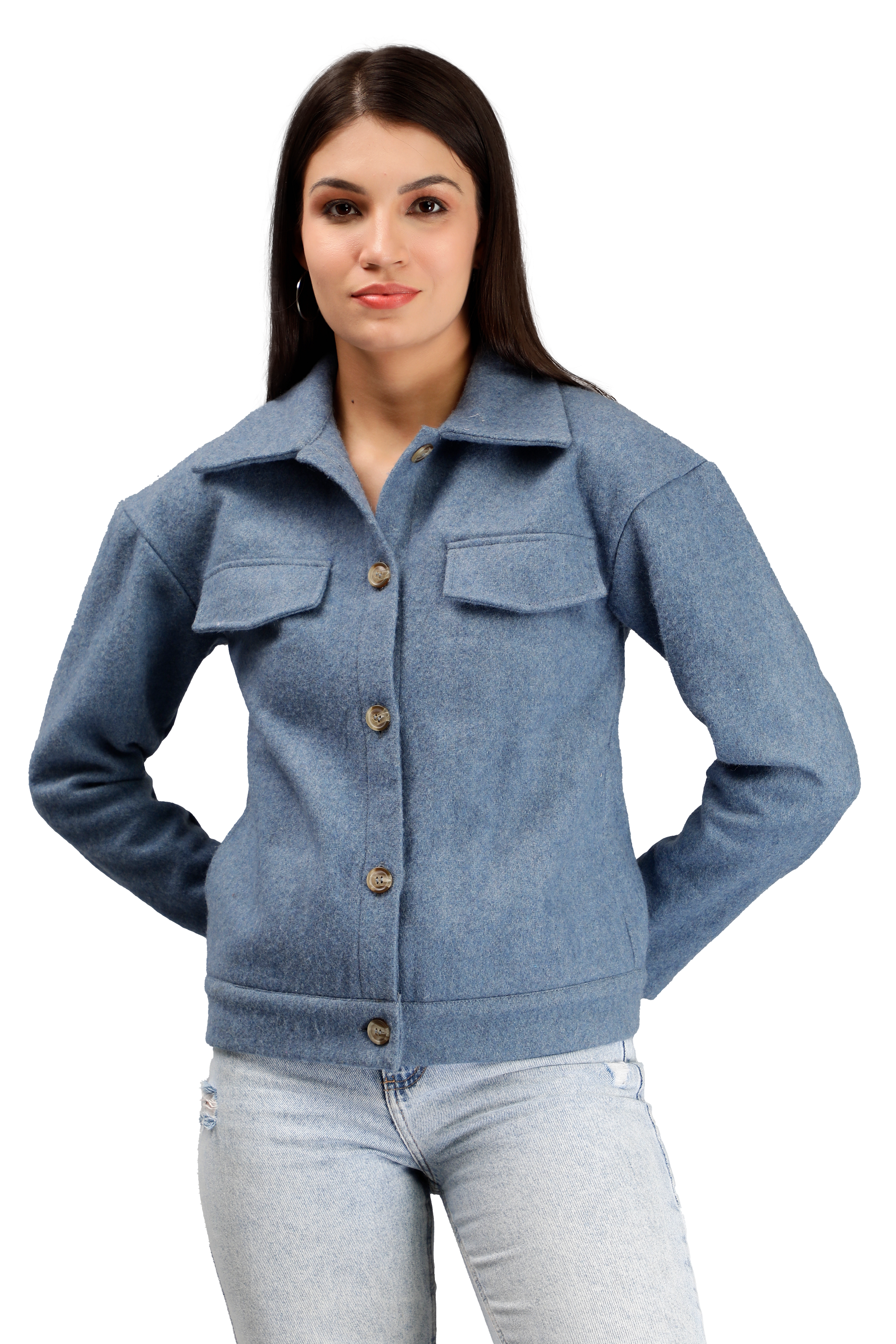 Miga Winter Blue Jacket for Women