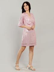 Baby Pink Sequence Dress
