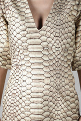 Snake Print Body Fit Dress
