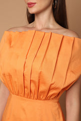 Lillian Orange Dress